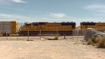 Union Pacific SD70M leading a train